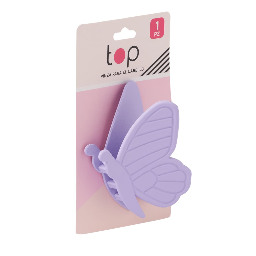 Pinza Para El Pelo Top Mariposa Colores Surtidos  1 Unidad 