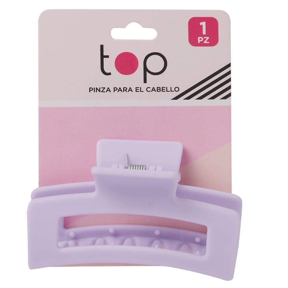 Pinza Para El Pelo Top Cuadrada Colores Surtidos  1 Unidad