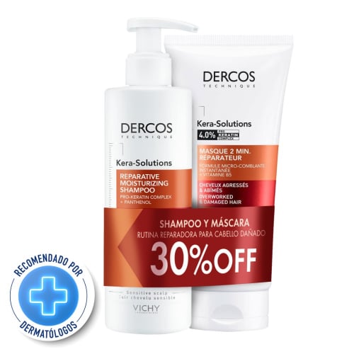 Pack Dercos Kerasolution Vichy Shampoo Y Acondicionador