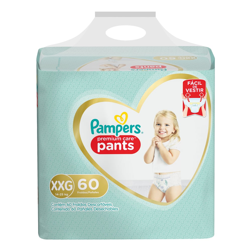 Pañales Pampers Pants Premium Care Xxg 60 Unidades