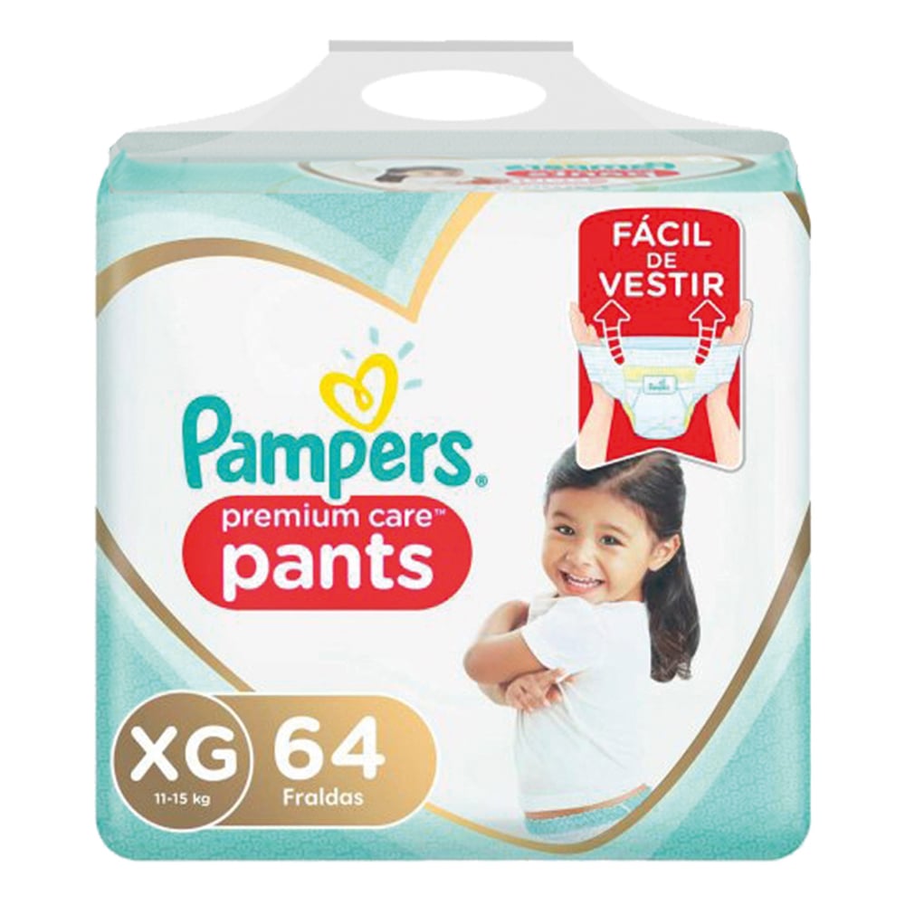 Pañales Pampers Pants Premium Care Xg 64 Unidades