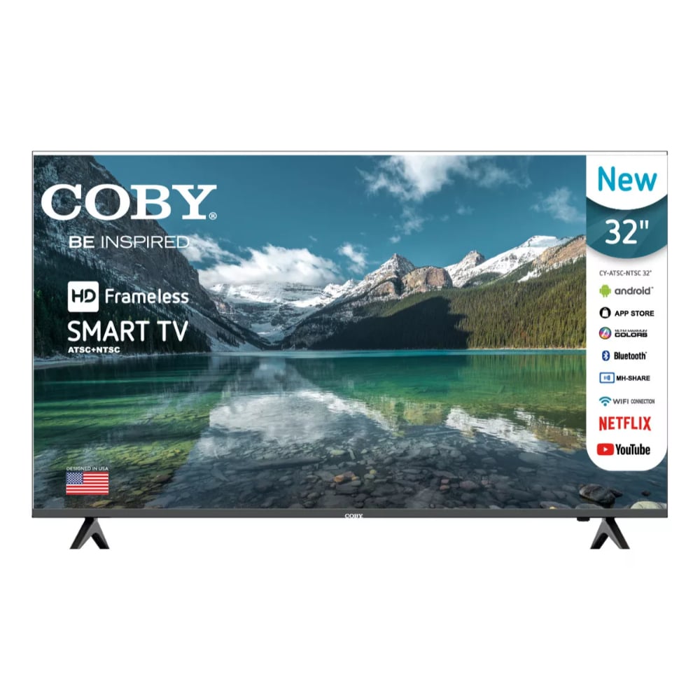 Televisor Coby Smart Tv Android Pie Hd Frameless 220 V 32''