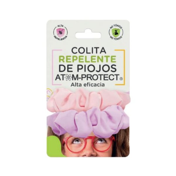 Colita Repelente De Piojos Atom Protect Rojo 2 Unidades