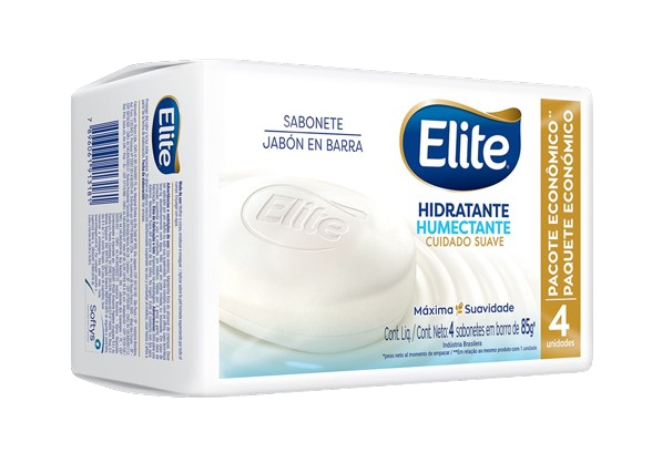 Jabón En Barra Elite Humectante 85 G 4 Unidades