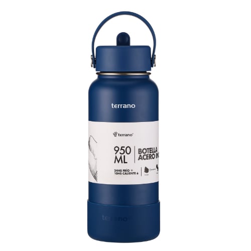 Botella Térmica Terrano Con Pico Azul 950 Ml