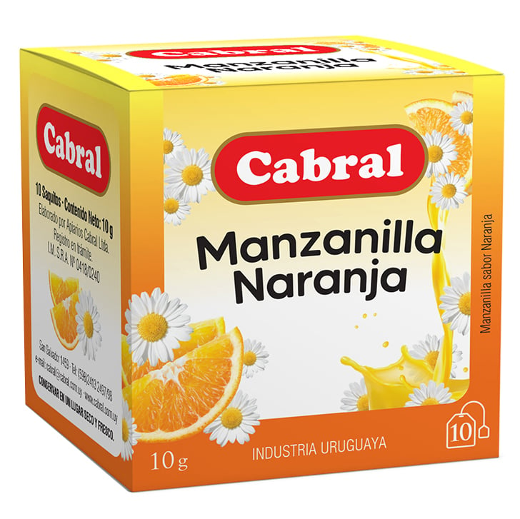 Té De Manzanilla Y Naranja 10 Unidades