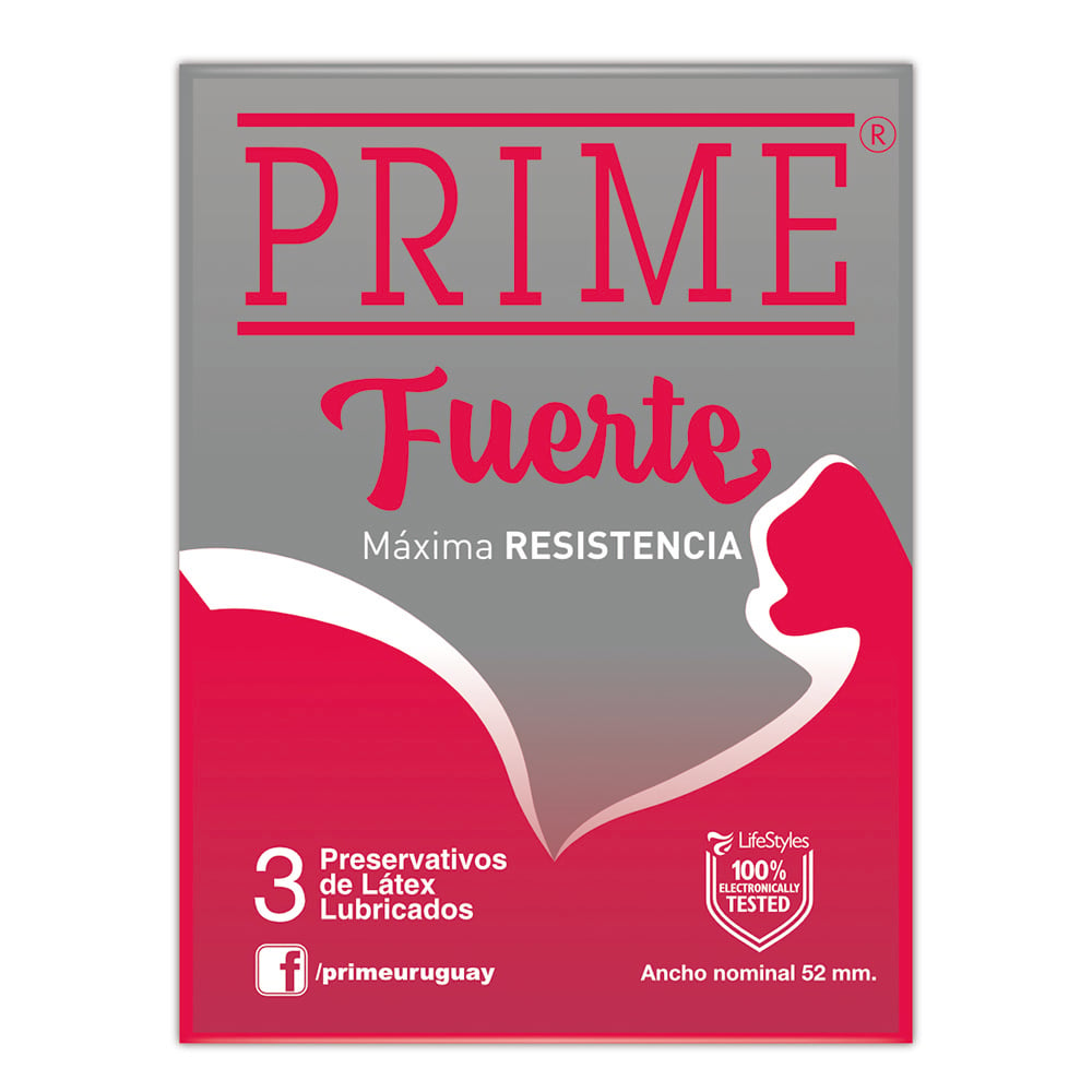 Preservativo Prime Fuerte 3 Unidades