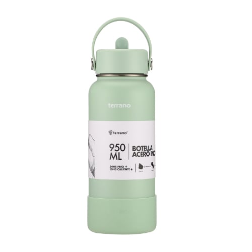 Botella Térmica Terrano Con Pico Verde 950 Ml