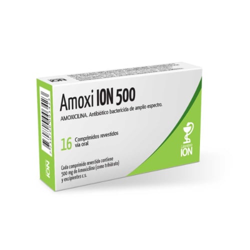 Amoxi Ion 16 Comprimidos 500 Mg