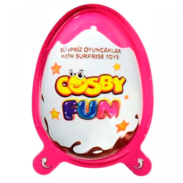 Huevito De Chocolate Cosby Fun Rosado 20 G