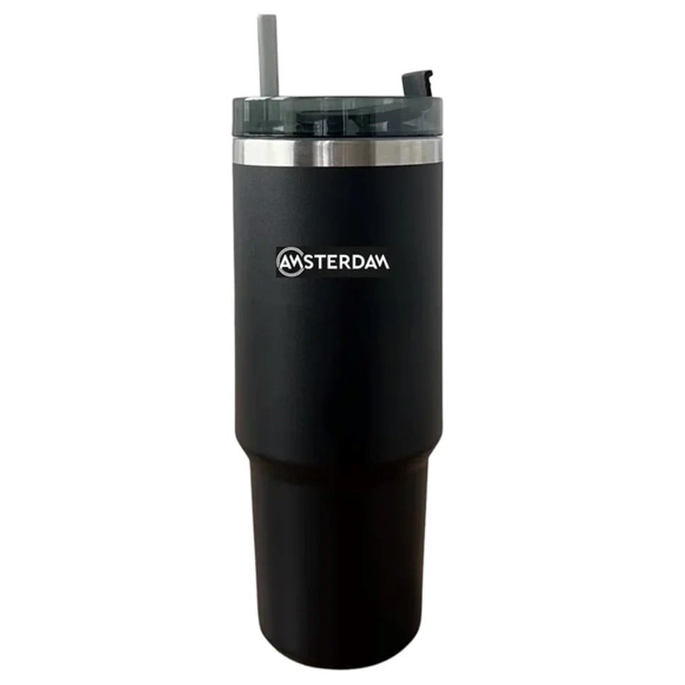 Vaso Térmico Amsterdam Con Sorbito Negro