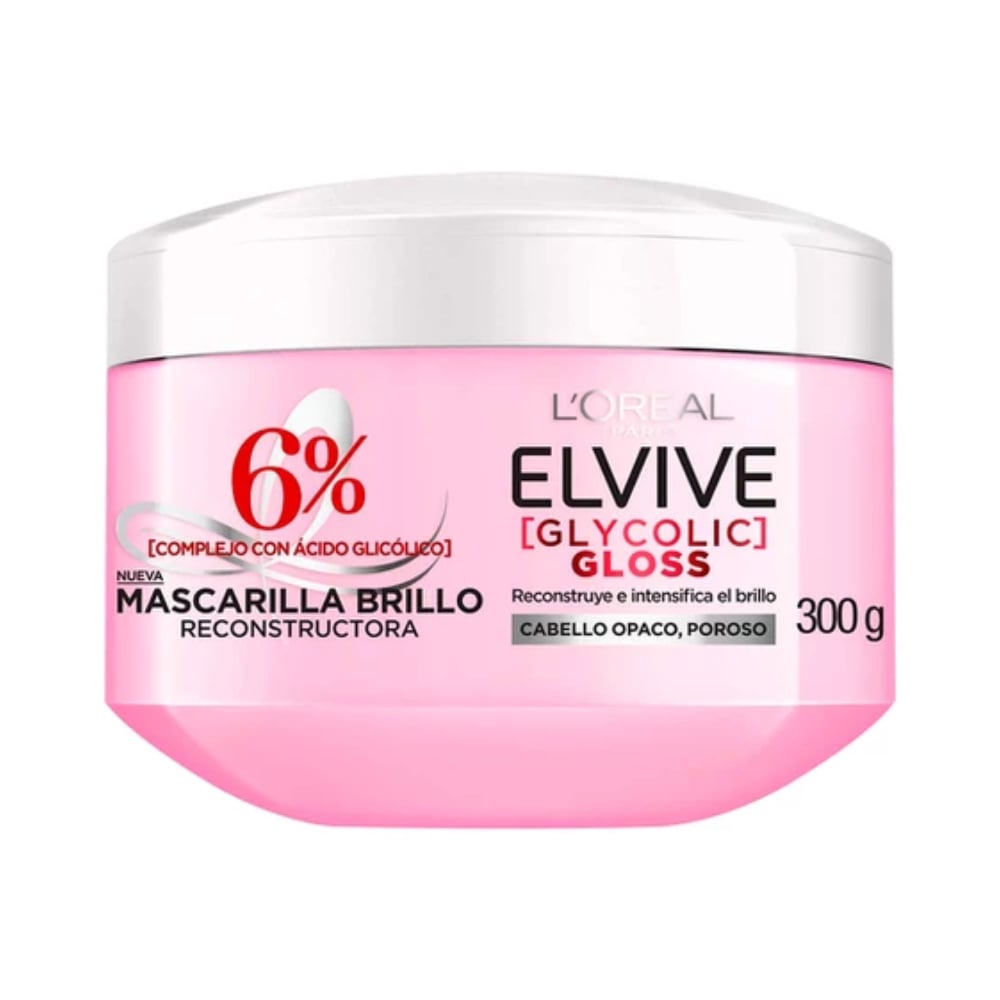 Mascarilla Capilar Elvive Glycolic Gloss 300 G