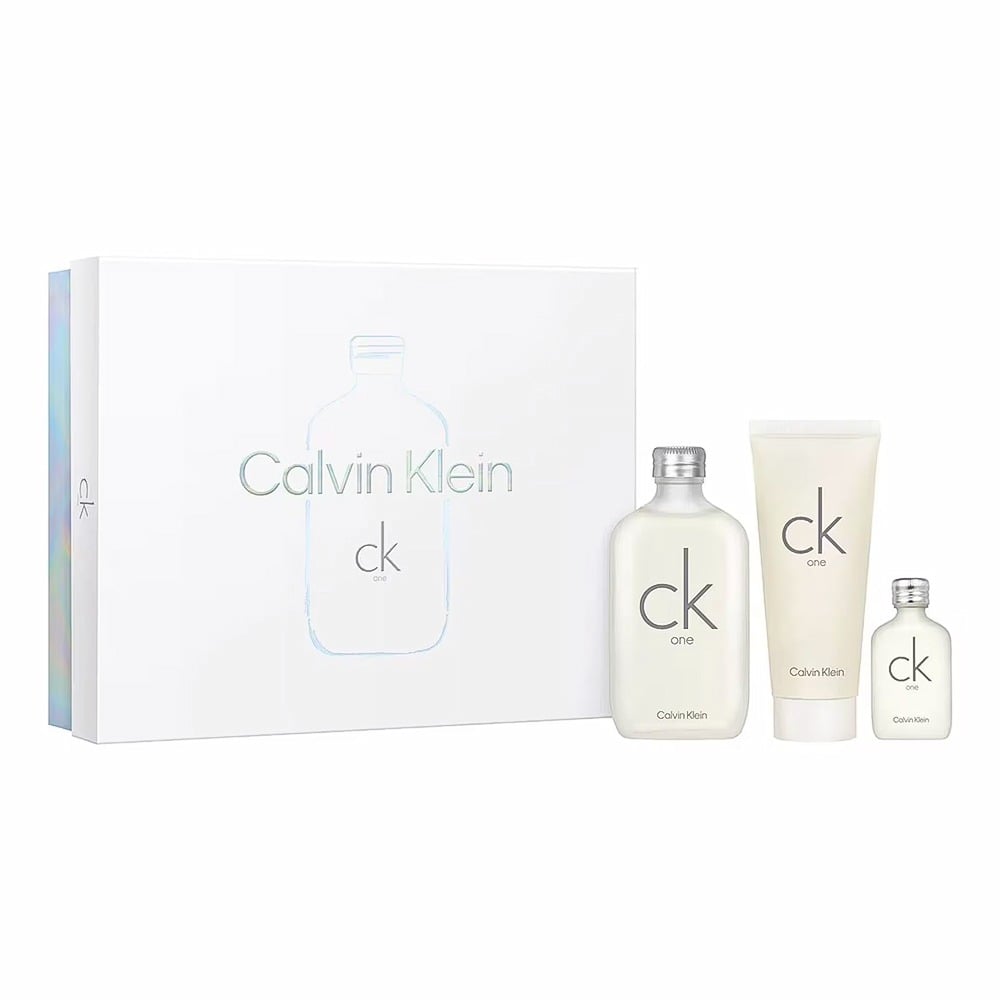 Cofre Calvin Klein Perfume Ck One Edt 100 Ml + Gel De Ducha 100 Ml + Mini Talla 15 Ml