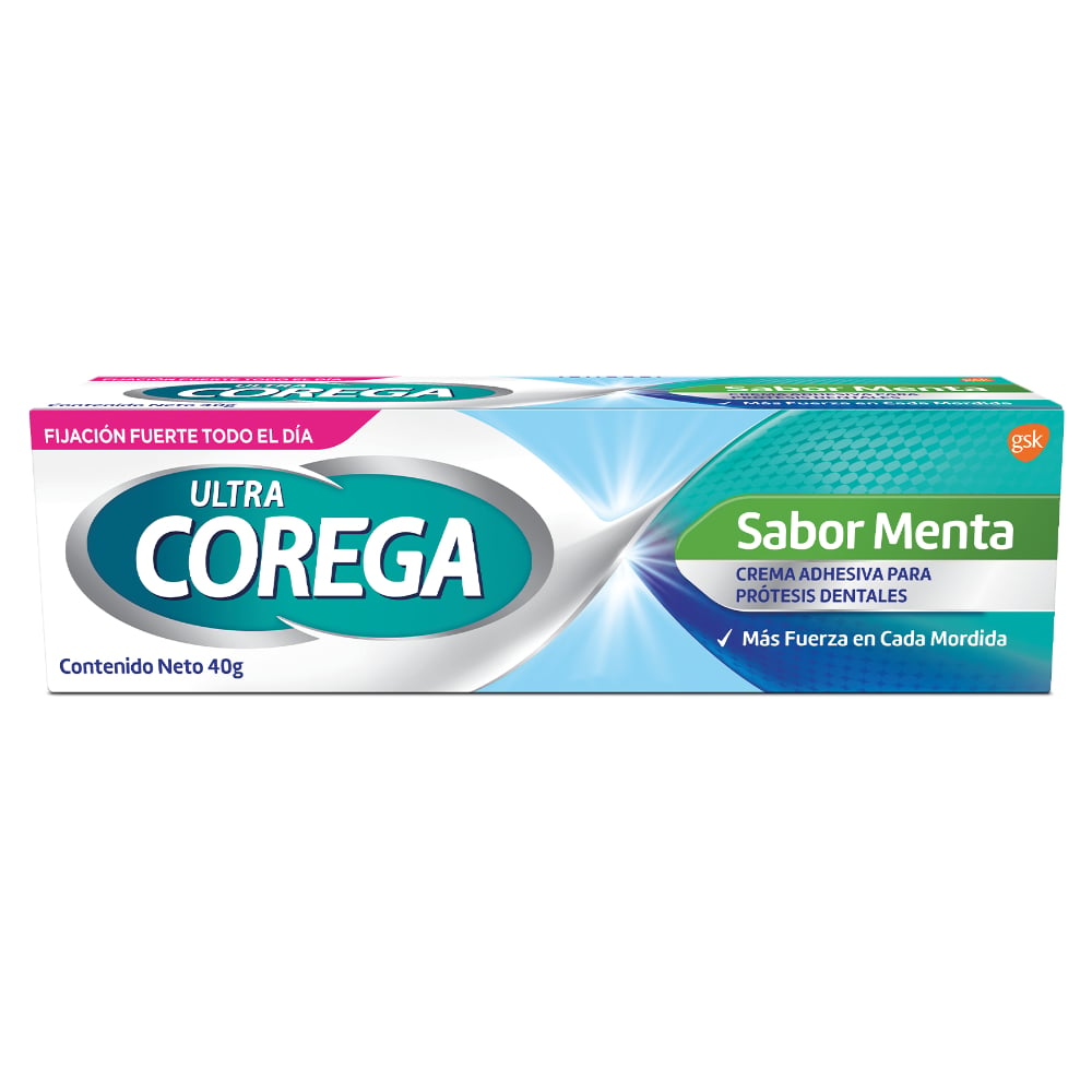 Adhesivo Dental Corega Crema Ultra Menta 40 G