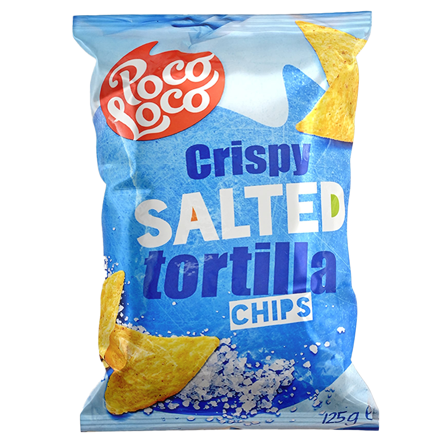 Nachos Crispy Salted Poco Loco Con Sal 125 G