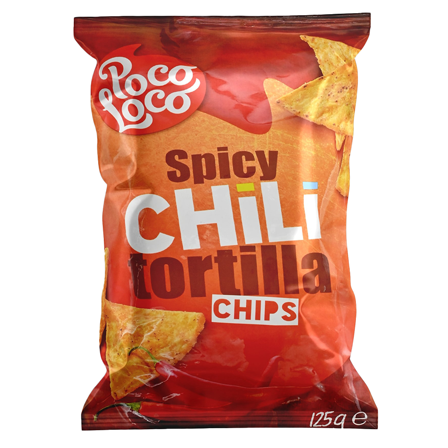 Nachos Spicy Chili Poco Loco Chilli 125 G