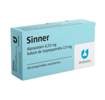 Sinner 0.25mg/2.5mg Comprimidos Recubiertos