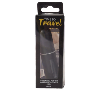 Mini Botella De Perfume Recargable Negra Travel