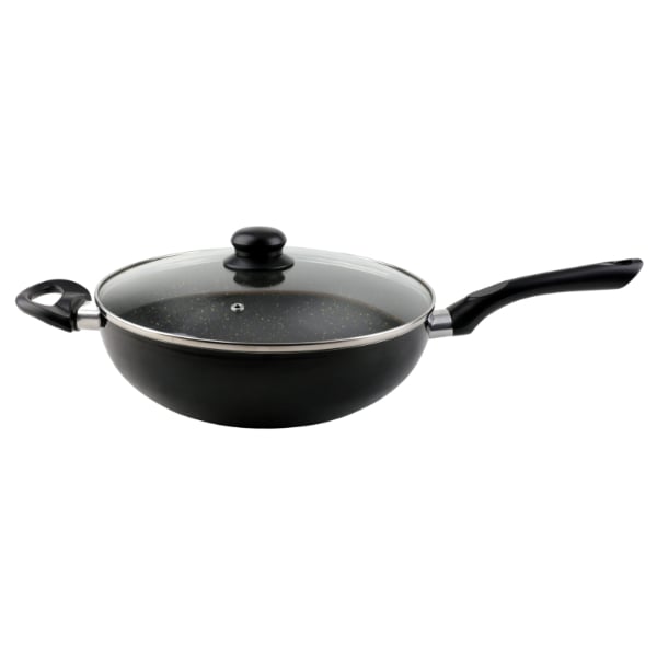 Wok Cuori Modelo Black Interior Antiadherente 28cm