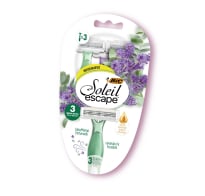 Afeitadora Femenina Bic Soleil Escape Lavanda 3 Unidades