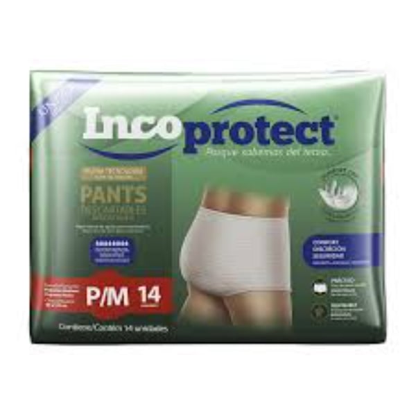 Pañales Para Adultos Incoprotect Pants P/m 14 Unidades