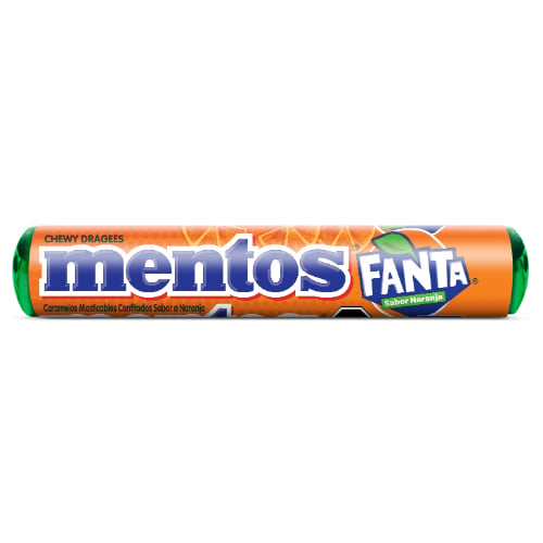 Caramelos Mentos Sabor Fanta Naranja