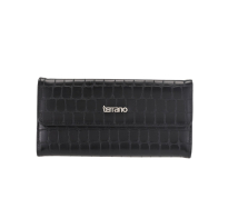 Monedero Terrano Milán Croco Negro 