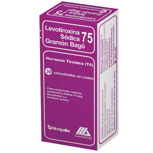 LEVOTIROXINA 75 MCG X 30 COMPRIMIDOS Farmashop