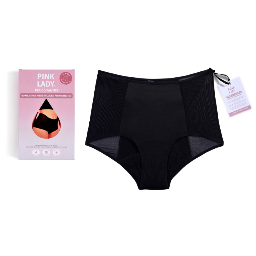 Bombacha Menstrual Reutilizable Pink Lady Hi Waist Atenea Talle L