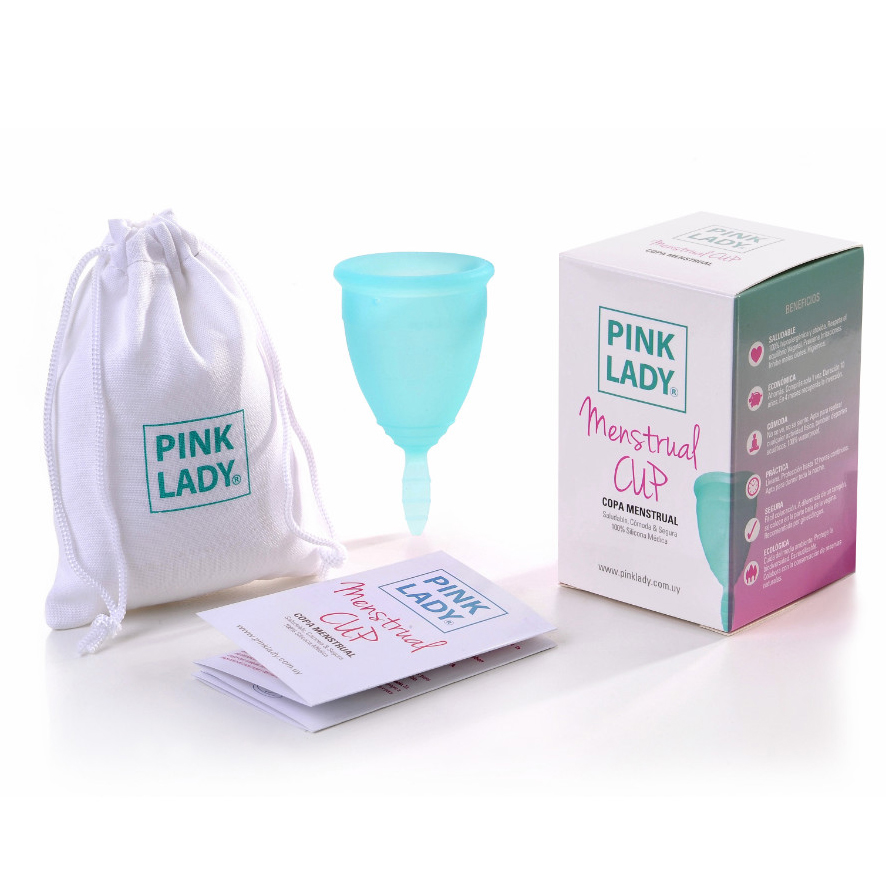 Copa Menstrual Reutilizable Pink Lady Celeste Talle S