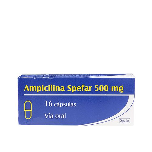 Ampicilina Spefar 500 Mg 16 Cápsulas | Farmashop