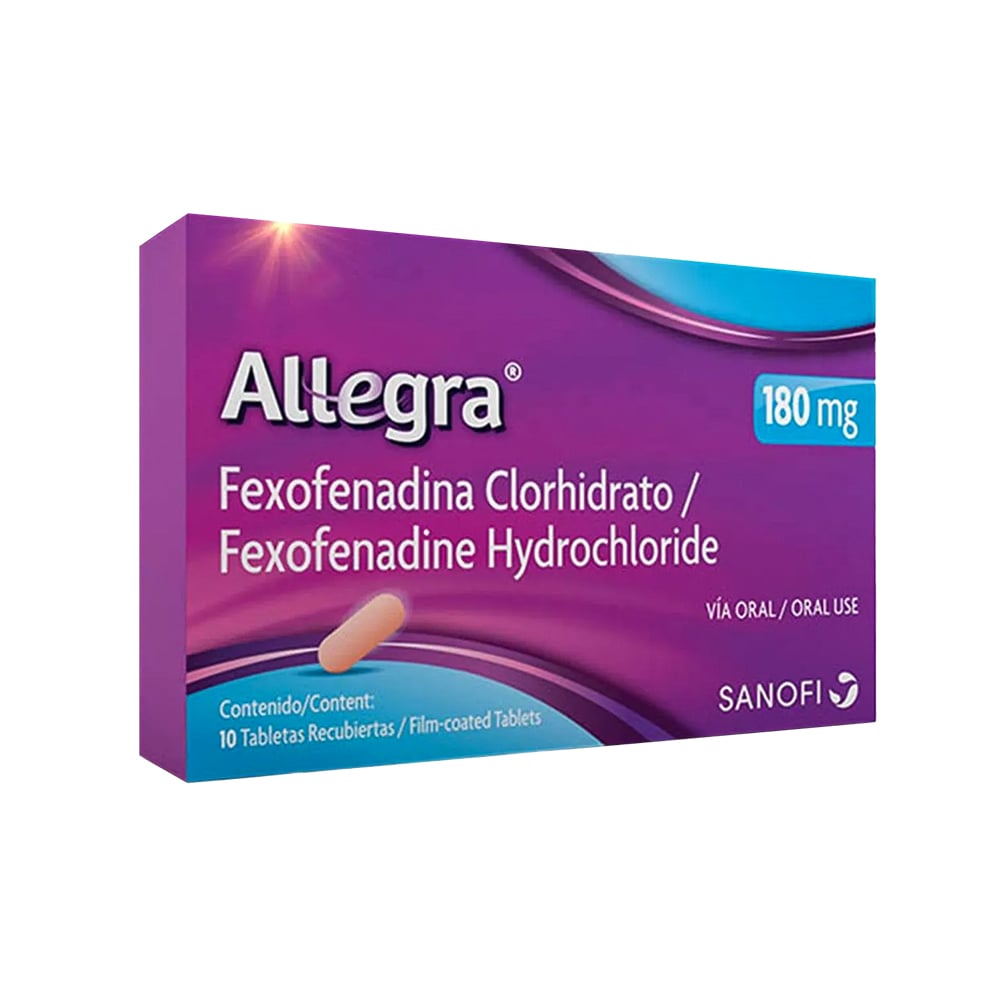ALLEGRA 180 MG 10 COMPRIMIDOS