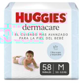 Pañales Huggies Dermacare Talle M 58 Unidades