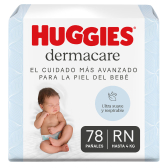 Pañales Huggies Dermacare Recién Nacido 78 Unidades