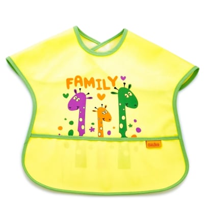 Babero Grande Impermeable Baby Jem Amarillo