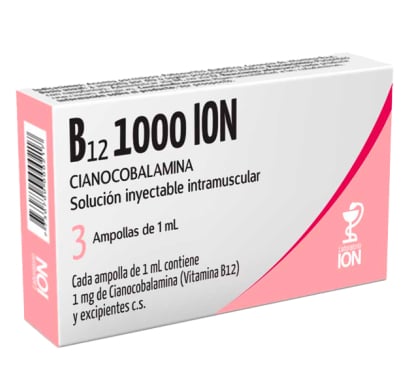 Ampollas B12 1000 mg 3 Unidades