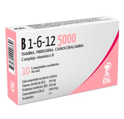 B1 B6 B12 5000 10 Comprimidos Recubiertos