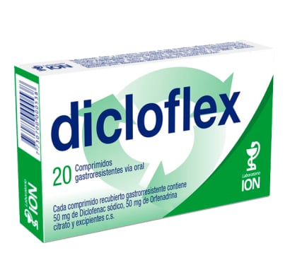 Dicloflex 50 mg/50 mg 20 Comprimidos Gastroresistentes