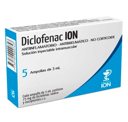 Diclofenac ION 75 mg/3 mL 5 Ampollas