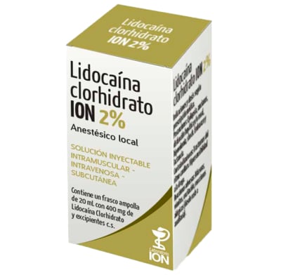 Lidocaína ION 2% Inyectable 20 ml