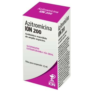 Azitromicina ION 200 mg Suspensión 15 ml