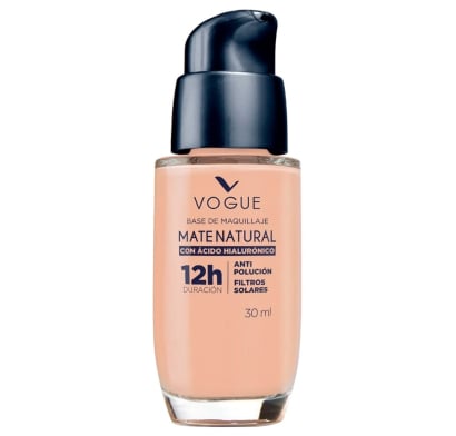 Base Vogue Mate con Ácido Hialurónico Trigo 30 ml