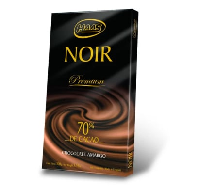 Tableta de Chocolate Haas Noir 70% Cacao 100 g