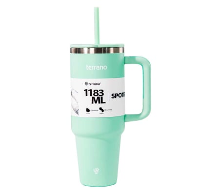 Vaso Térmico Terrano Spotie Cup Verde Agua 1183 ml