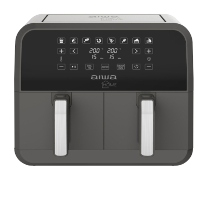 Freidora de Aire Digital Aiwa AW-FT8003 Doble Cubeta 8 L
