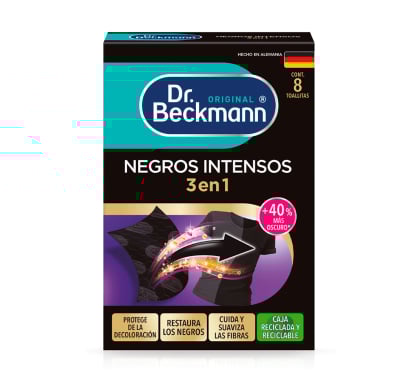 Toallitas Dr. Beckmann Negros Intensos 8 Unidades