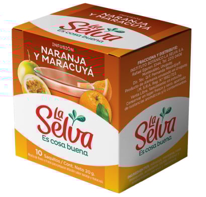 Té La Selva Naranja y Maracuyá 10 Saquitos