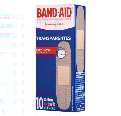Curitas Band-aid Transparentes 10 Unidades