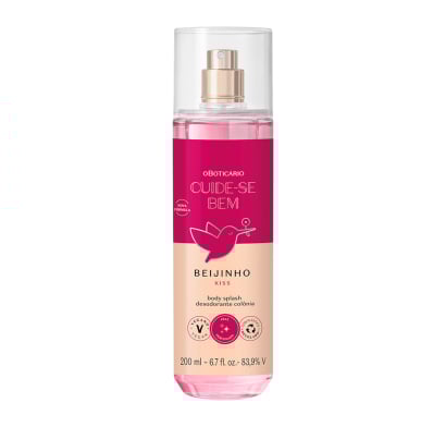 Body Splash O Boticário Beijinho Cuidese Bem 200 ml