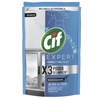 Limpiador Cif Líquido Expert Vidrios y Multiuso 900 ml